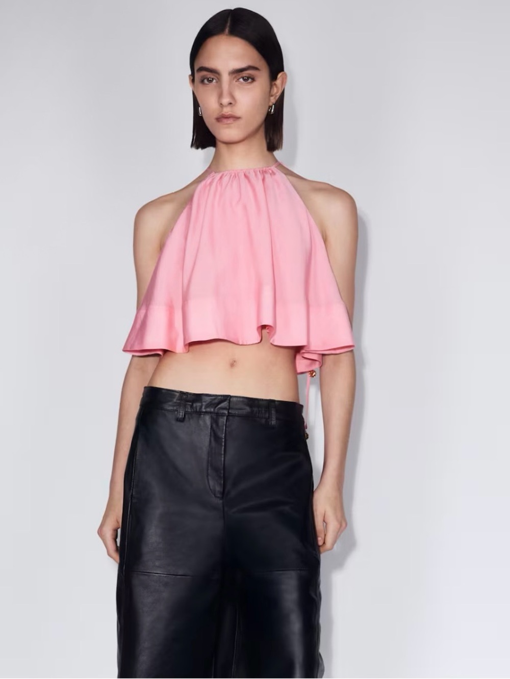 H&M NWT PINK OVERSIZED A-LINE TOP SIZE SMALL